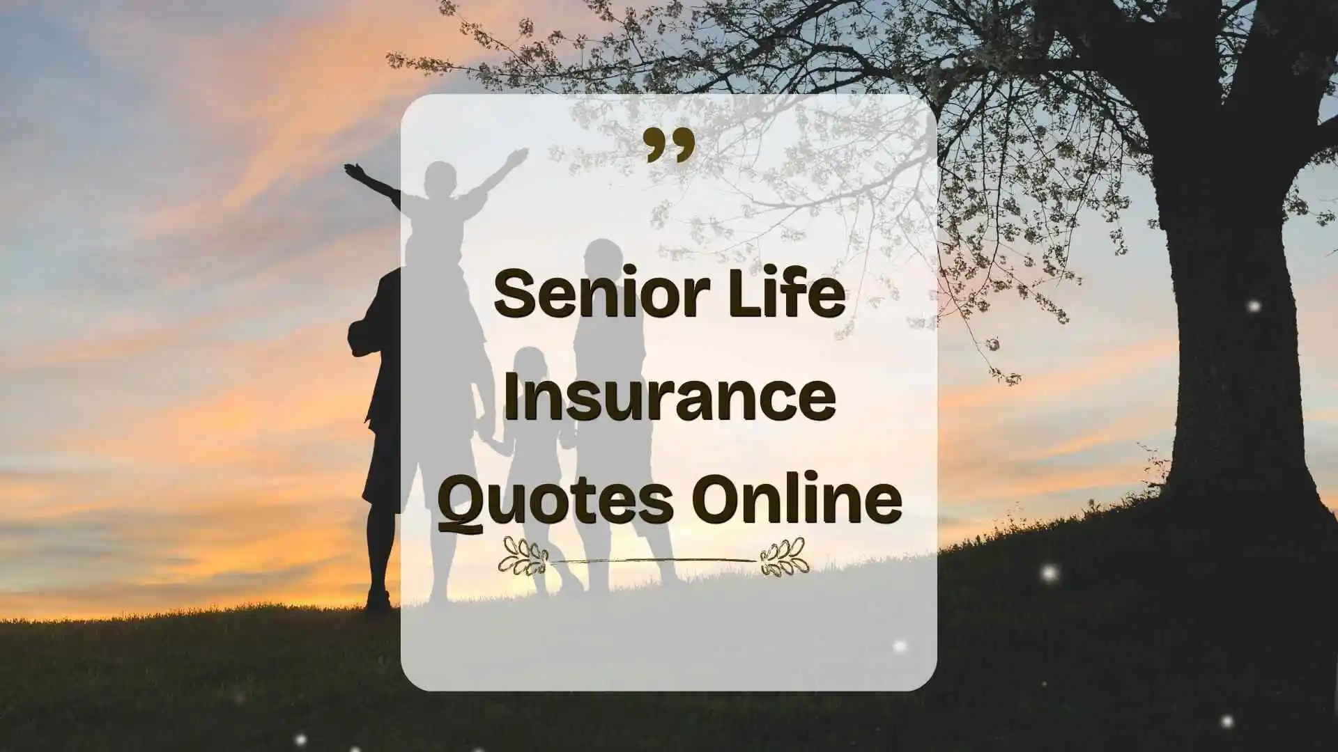 senior life insurance quotes online